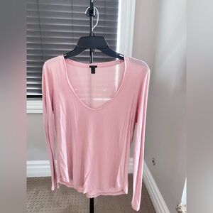 J. Crew Soft Pink Long Sleeve Tee